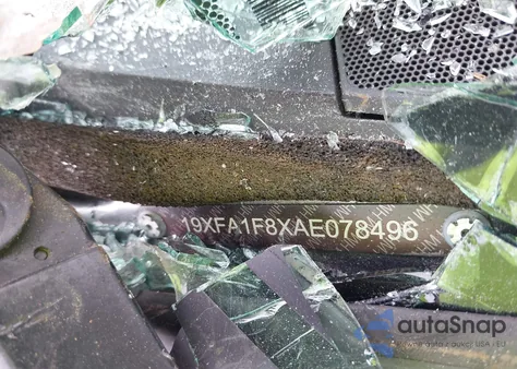 2010 Honda Civic Ex z USA, uszkodzony, nr VIN 19XFA1F8XAE078496